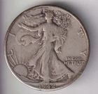 1942-D  WALKING LIBERTY HALF DOLLAR 90% SILVER DENVER MINT .50¢ UNITED STATES