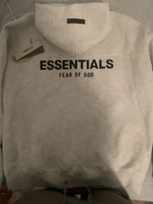 Essentials Light Oatmeal Size Medium Hoodie AUTHENTIC