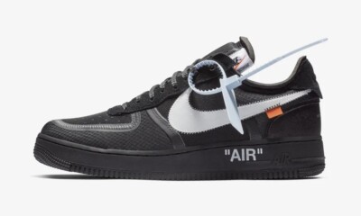 AO4606-001 Off-White × Nike Air Force 1 Low Black (Men's) | eBay