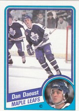 84/85 TOPPS...DAN DAOUST...NRMT...CARD # 137...MAPLE LEAFS...FREE COMBIED SHIP