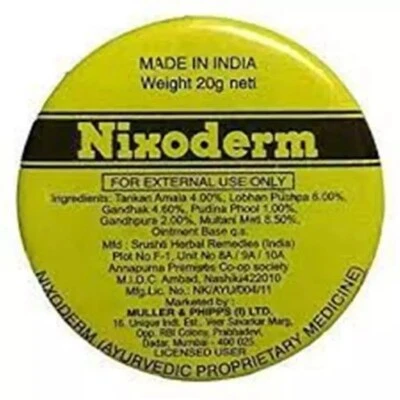3 Pack Nixoderm Ointment for Skin - 20 gm Free Shipping