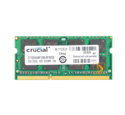 Crucial 16GB kit(2X 8GB) PC3L-12800 DDR3L-1600MHz,SDRAM Sodimm RAM Laptop Memory - Afbeelding 2 van 6