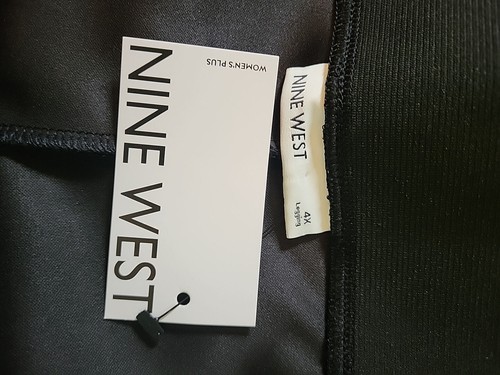 Nine West Damen-Leggings schwarz Kunstleder Größe 4X - Bild 1 von 11