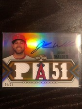 Jordan Walden Rookie Jersey Auto /25 Angels 2012 Topps Triple Threads Phenoms