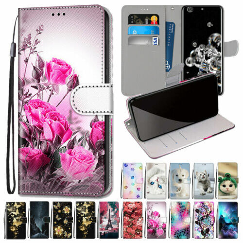 For Samsung Note 20/S22 Ultra/S21+/M01 Pattern PU Leather Flip Wallet Stand Case - Picture 1 of 19