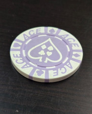 LAS VEGAS PURPLE ACE CASINO CHIP OR POKER CHIP