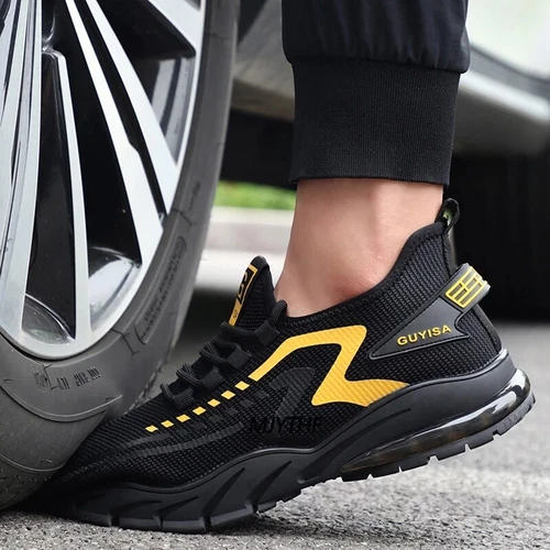 Damen Sicherheit Arbeit Turnschuhe Leicht Atmungsaktiv Stahlkappe Schuhe Rutschfest - Bild 8 von 15