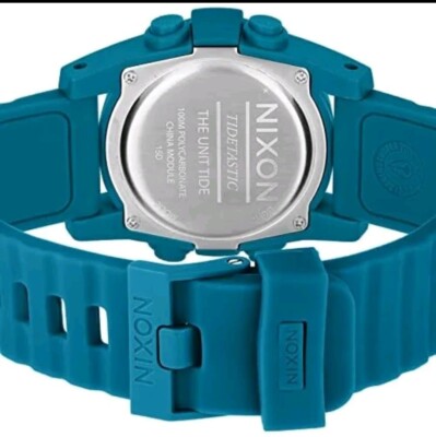 Nixon the unit tide digital surf watch blue | eBay