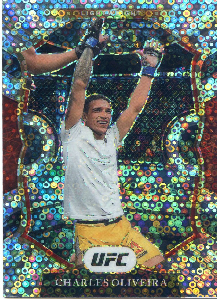 2021 PANINI SELECT UFC DISCO SLVER CHARLES OLIVEIRA NO. 68