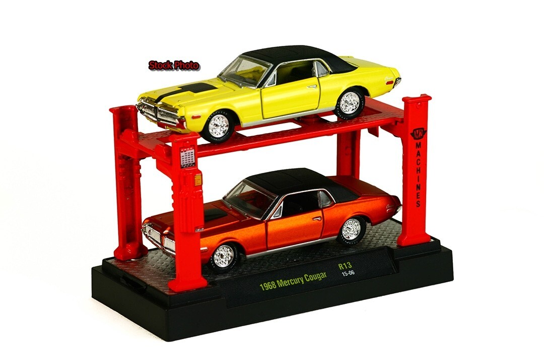 M2 Machines R13 Auto-Lift 2 Pack 1968 Mercury 68 Cougar 15-06