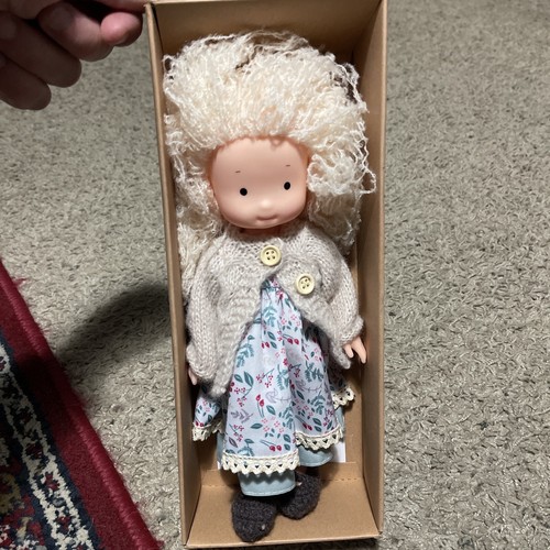 Baumwolle Waldorf 10" Puppe Künstler Handarbeit Weihnachten Geburtstag Daumen stricken