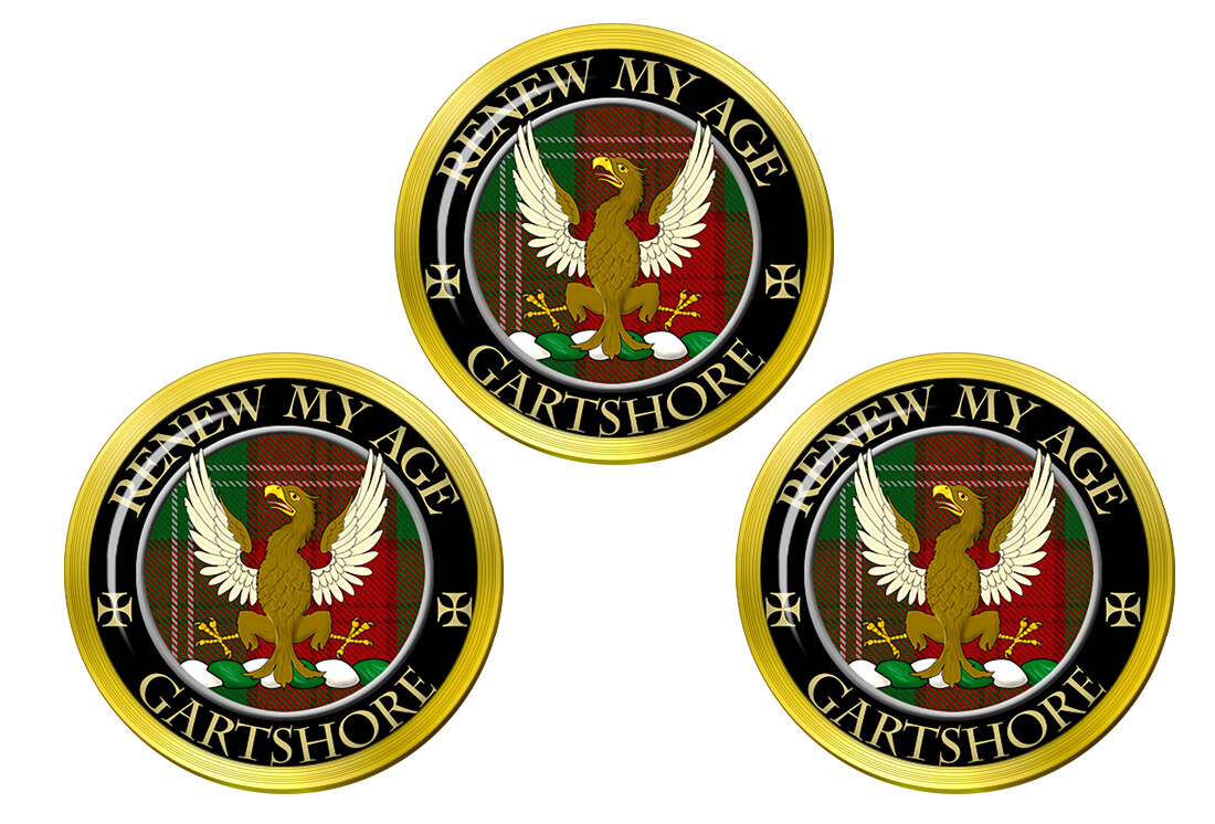 Gartshore Scottish Clan Golf Ball Markers