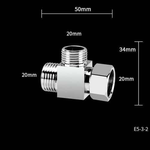 Solid Brass Male Female 1/2" Thread 3-Way 4 Way Connector Joint Pipe Fitting - Picture 6 of 18