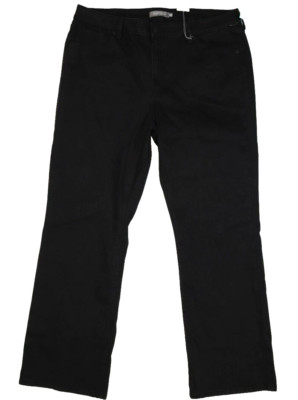 Just USA Belize Mid Rise Bootcut Black Stretch Denim Jeans 5-Pocket Womens 18W