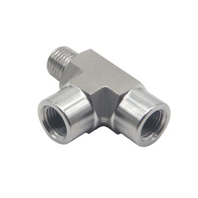 HFS(R) 1/4" FORGED Pipe Fitting NPT Tee FNPT x FNPT x MNPT Stainless Steel 304