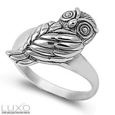 Women's 925 Sterling Silver Cute OWL Ring Size 5,63,7,8,9,10 R12/4