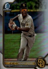 2022 Bowman Draft Yendry Rojas #BDC-2 Chrome Refractor San Diego Padres 13J