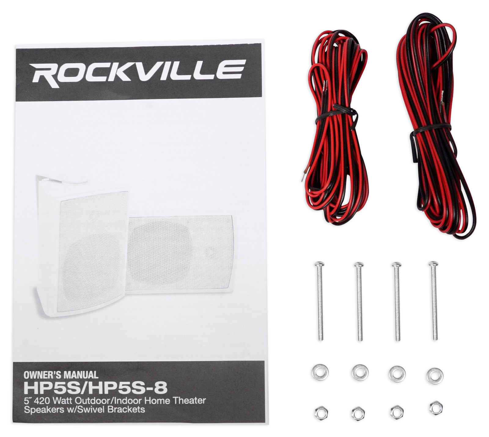 6 Морские коробчатые колонки Rockville HP5S-8 525 с поворотным кронштейном для лодок