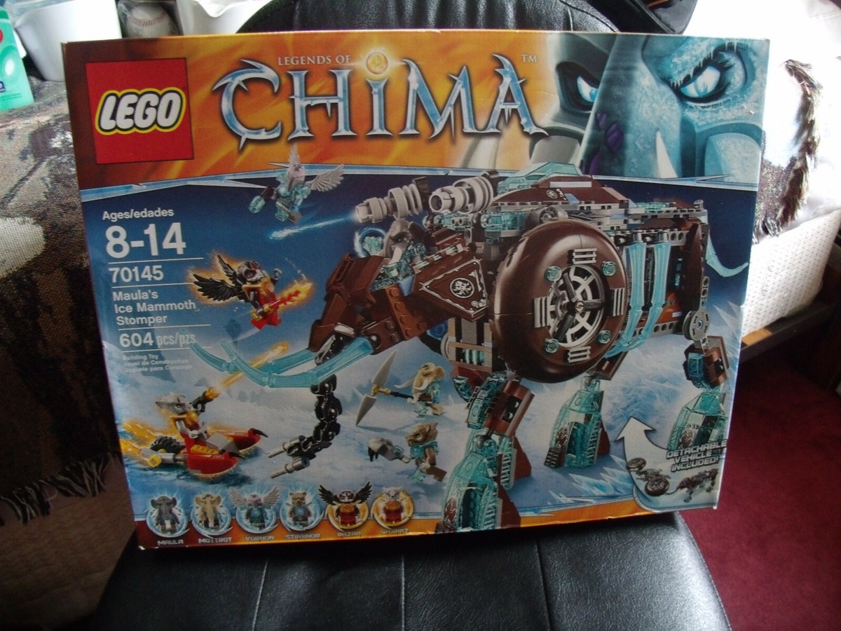 LEGO LEGENDS OF CHIMA #70145 MAULA'S ICE MAMMOTH STOMPER 604 PCS