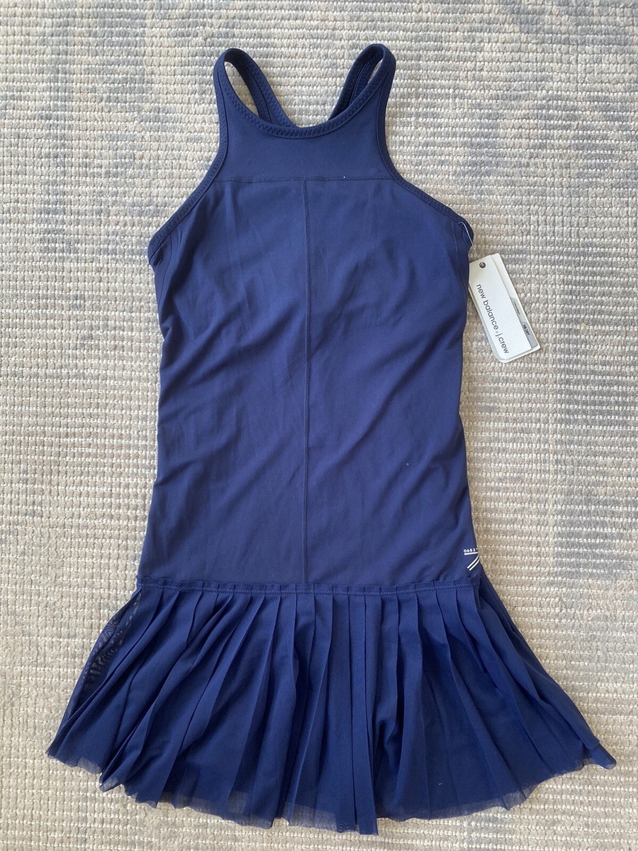 NWT NEW BALANCE X JCREW NAVY BLUE TENNIS WORKOUT DRESS SLIP XS