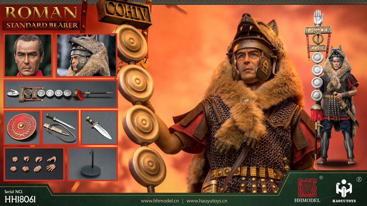 HH Model x HaoYuTOYS ローマ帝国 軍団旗手 HH18003 HH MODEL X HAOYU TOYS IMPERIAL ROMAN ARMY SIGNIFER (CAMP