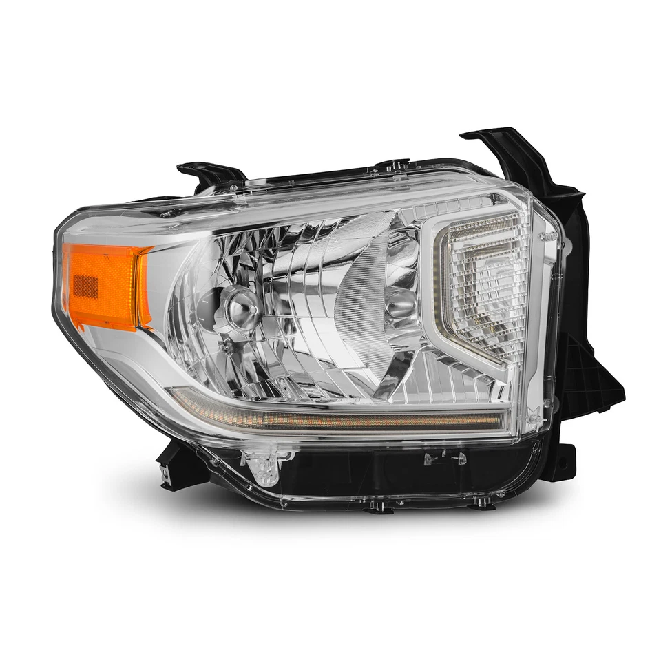 Fit 2014-2021 Toyota Tundra G2 Headlights w/DRL+Sequential Turn Signal Chrome - Image 4 of 4