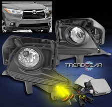 For 2014-2016 Toyota Highlander Bumper Fog Lights Lamps Chrome W3k Hidharness For 2014-2016 Toyota Highlander Bumper Fog Lights Lamps Chrome W3k Hidharness