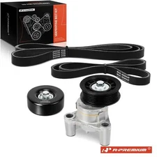 4x Serpentine Belt Drive Component Kit for Chevrolet Silverado 1500 Cadillac GMC