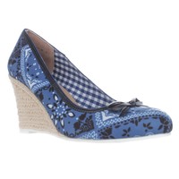 Nina Murial Wedge Espadrille Pumps - Blue Bandana, 6.5 Us on sale Nina Murial Wedge Espadrille Pumps - Blue Bandana, 6.5 Us on sale