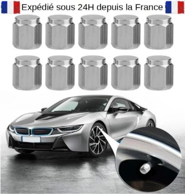 LOT 1 A 50 CAPUCHONS MÉTAL SCHRADER BOUCHONS VALVE ROUE PNEU VÉLO MOTO VOITURE - Photo 1/4