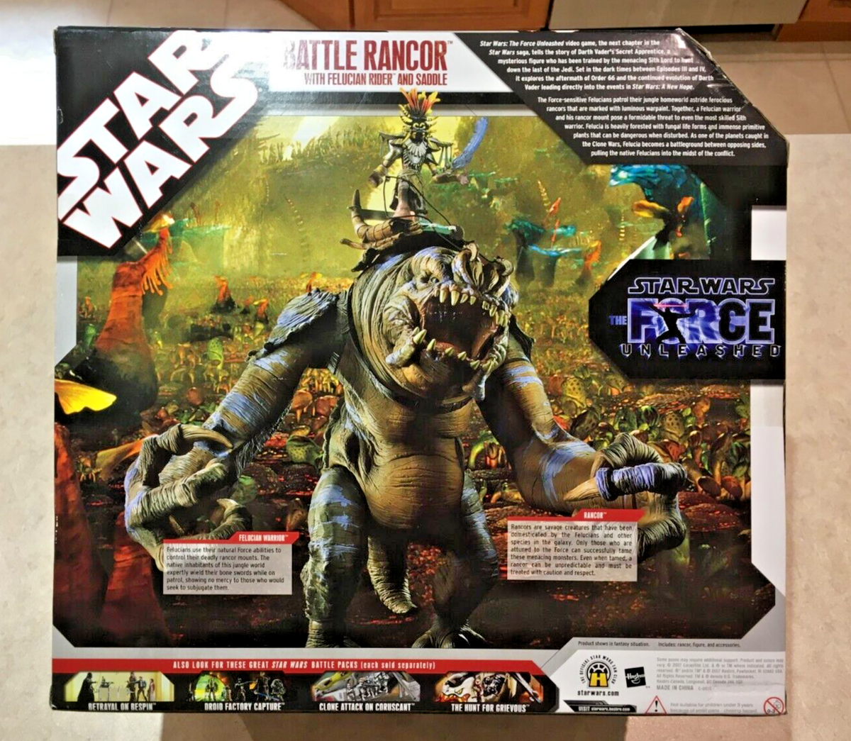 Star Wars Battle Rancor with Felucian Rider & Saddle Force