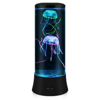 15'' Lava Jellyfish Lamp 19 LED bulbs ''Auto-Change'' Colors & Set To Single Color