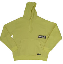Fila Men's Neon Green Pull over Hoodie Jacket Size M