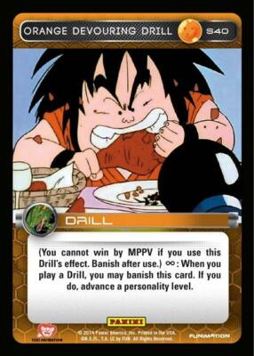 DBZ Dragon Ball Z TCG Card Panini Premiere S40 Orange Devouring