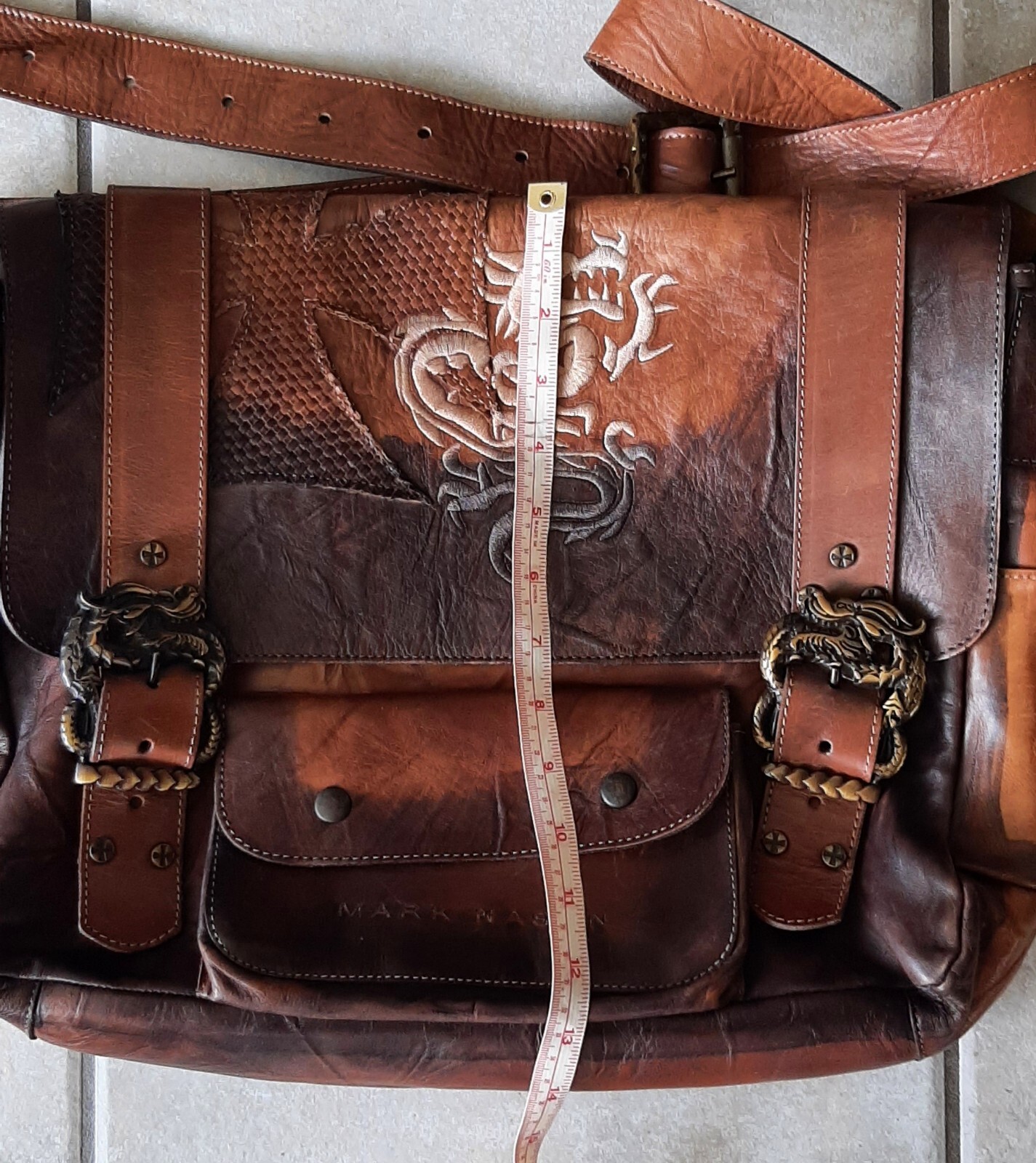 VERY RARE, Mark Nason XL Embroider Dragon Messenger B… Gem