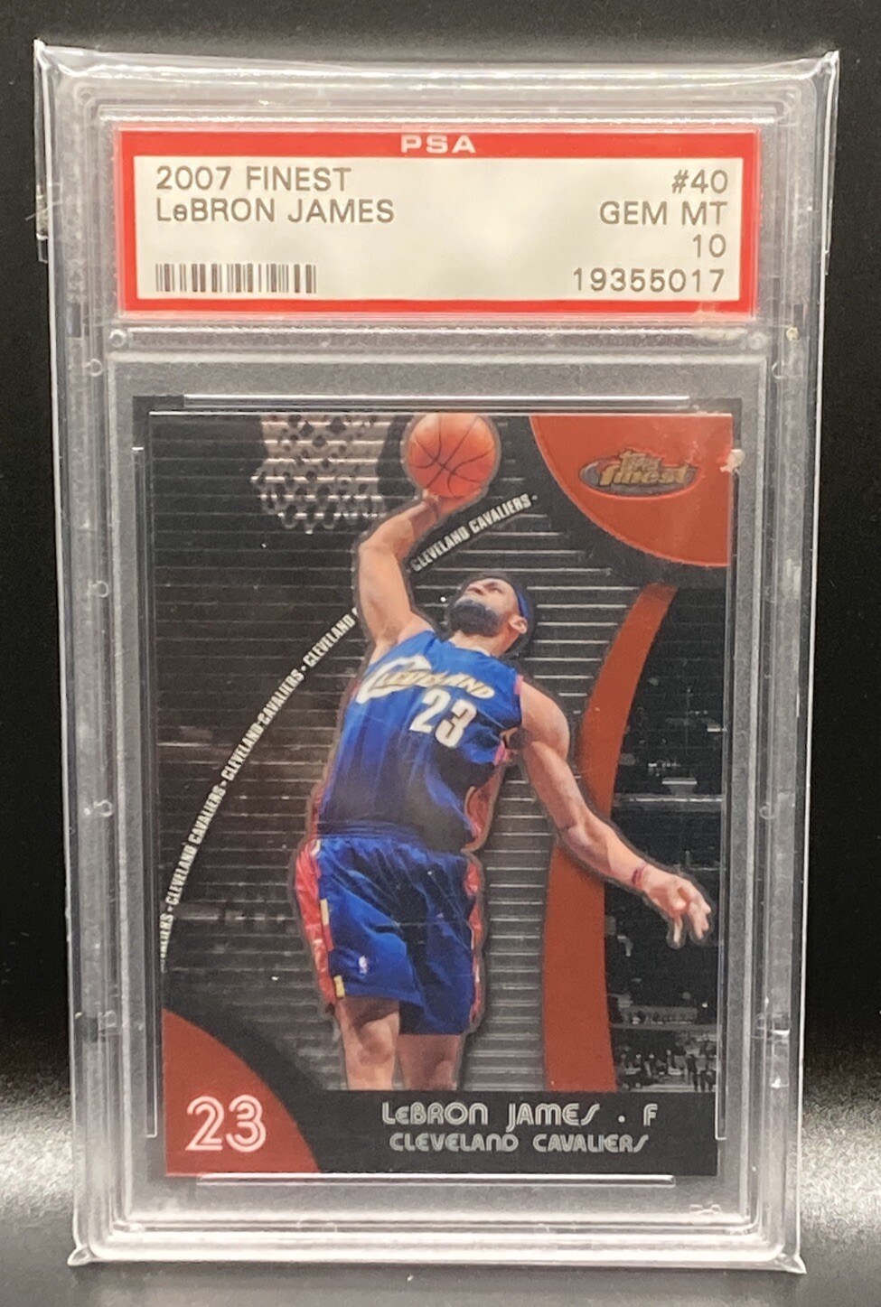 2007 Topps Finest Lebron James PSA10 #40