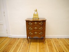 Barock Kommode Dresdner Barock Nussbaum Wurzelholz um 1880 restauriert 