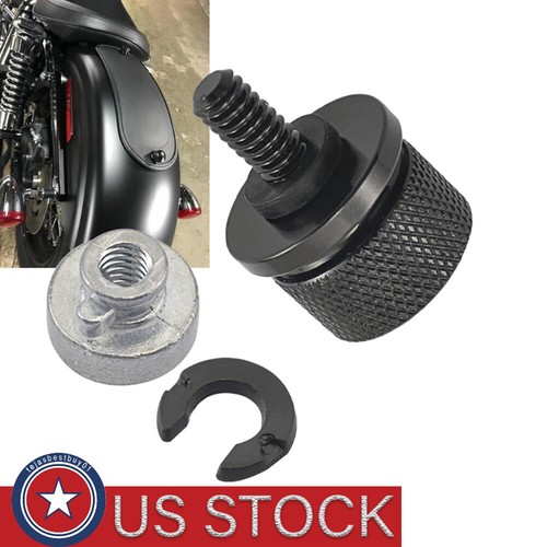 Hutexico Street Glide Sportster Seat Nut Bolt For Harley, Motorcycle Rear Fender Knurled Screw Nut For Dyna Softail Road Glide Street Touring King CVO - View #3