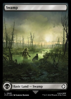 Swamp - Full Art - #321 - Universe Beyond: FALLOUT - NM MTG