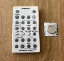 Bose Wave Music Remote Control White AWRCC1 AWRCC2 Radio/CD With Battery
