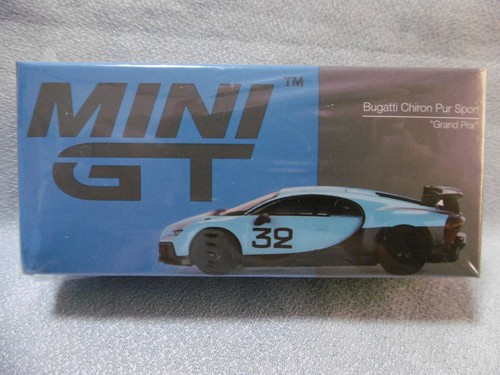 Miniature Bugatti Chiron Pur Sport 1/64 Mini GT - Modèle Diecast Neuf En Boîte