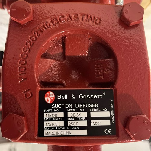 Bell & Gossett DD-3X Suction Diffuser, 3"x3" Flanged, P/N: 115120 (1 Lot of 27) - Picture 4 of 8