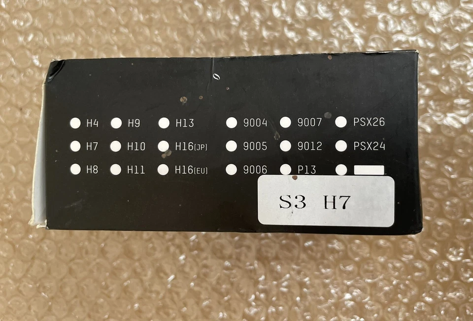 Led Headlight S3 H7 LED Headlight Globes Bulbs Kit 6500K White Lamp - Image 2 of 2