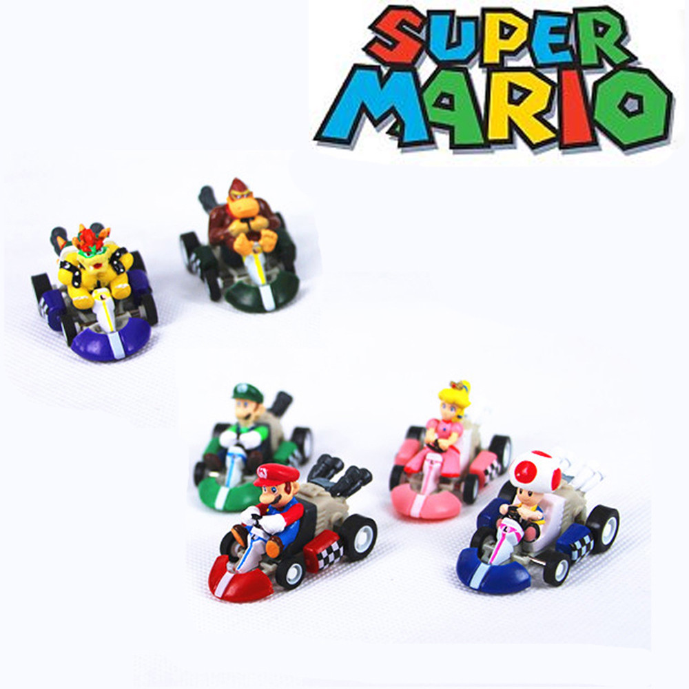 super mario kart figures