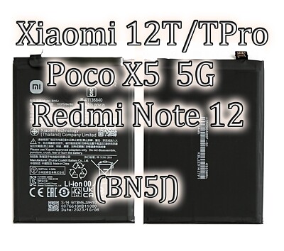 Akku BN5J für Xiaomi Mi 12T T Pro Poco X5 Note 12 Batterie Battery Ersatz Accu