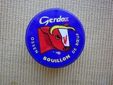 Alte Blechdose Dose Gerdox Bouillon Liebig Maggi 60er 70er Jahre Reklame Kuh