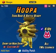 HOOPA Alpha Shiny ✨ Unbound • 6IV & EVs • Custom OT ✨ Pokemon Scarlet and Violet