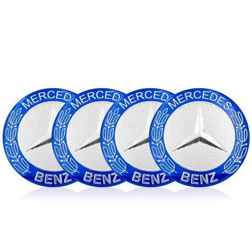 4pcs 56/60/65MM For MERCEDES AMG W204 W213 W205 Car Wheel Center Covers Sticker - Picture 9 of 33