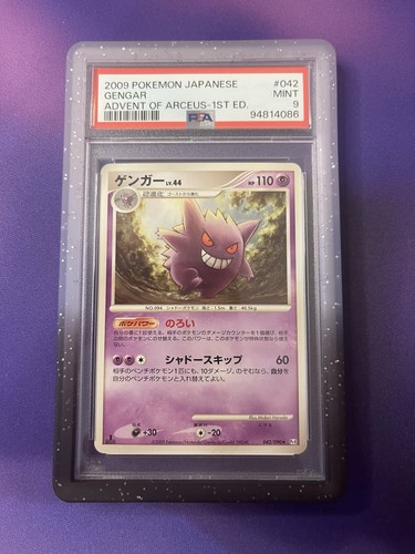 Gengar 042/090 Advent of Arceus JP 1st Ed Rare PSA 9 with guard