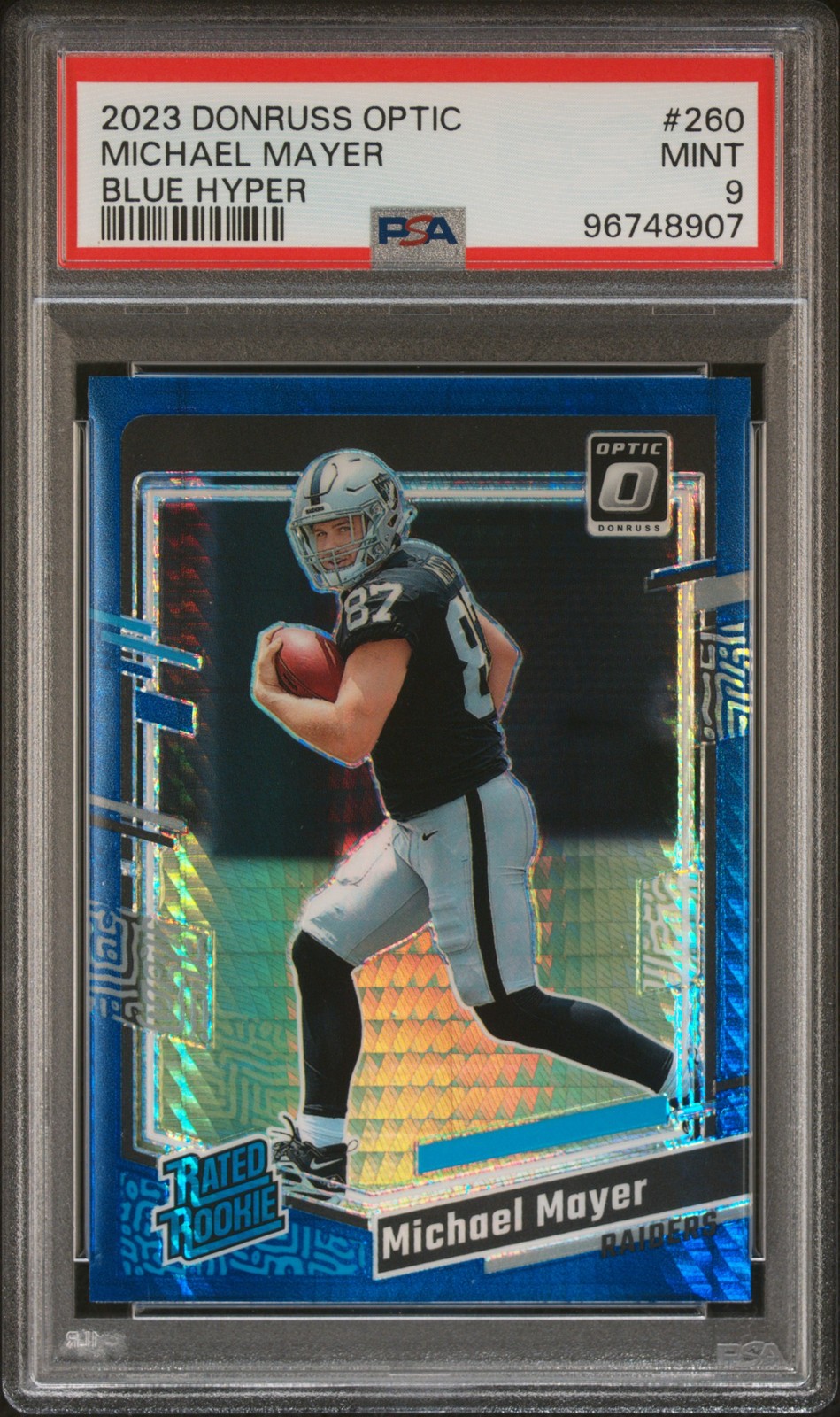 Michael Mayer Panini Donruss Optic #260 Blue Hyper